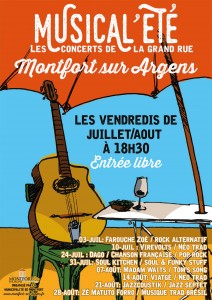 affiche musical ete petit format