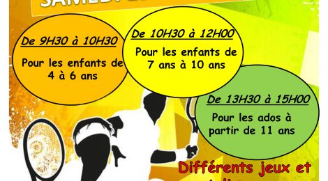 TENNIS : journée PORTES OUVERTES