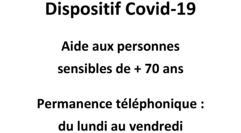 Covid-19 Aide aux personnes sensibles