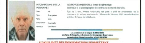 Disparition inquiétante