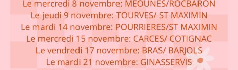 Dates de passage du gynécobus en novembre