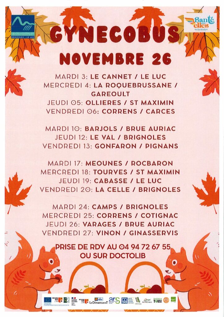 gynécobus novembre 2026
